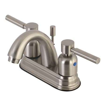 Kingston Brass KB8618DL 4" Centerset Bathroom Faucet, Brushed Nickel KB8618DL